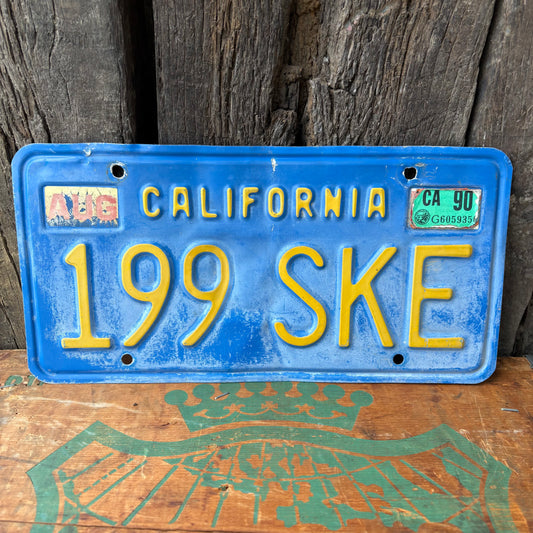【1970s USA vintage】California License Plate