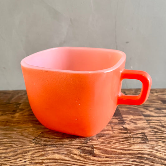 【USA vintage】Glasbake マグカップ RED