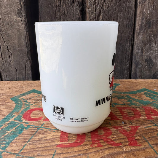 【1980s USA vintage】Fire-King PEPSI Disney MINNIE mugcup
