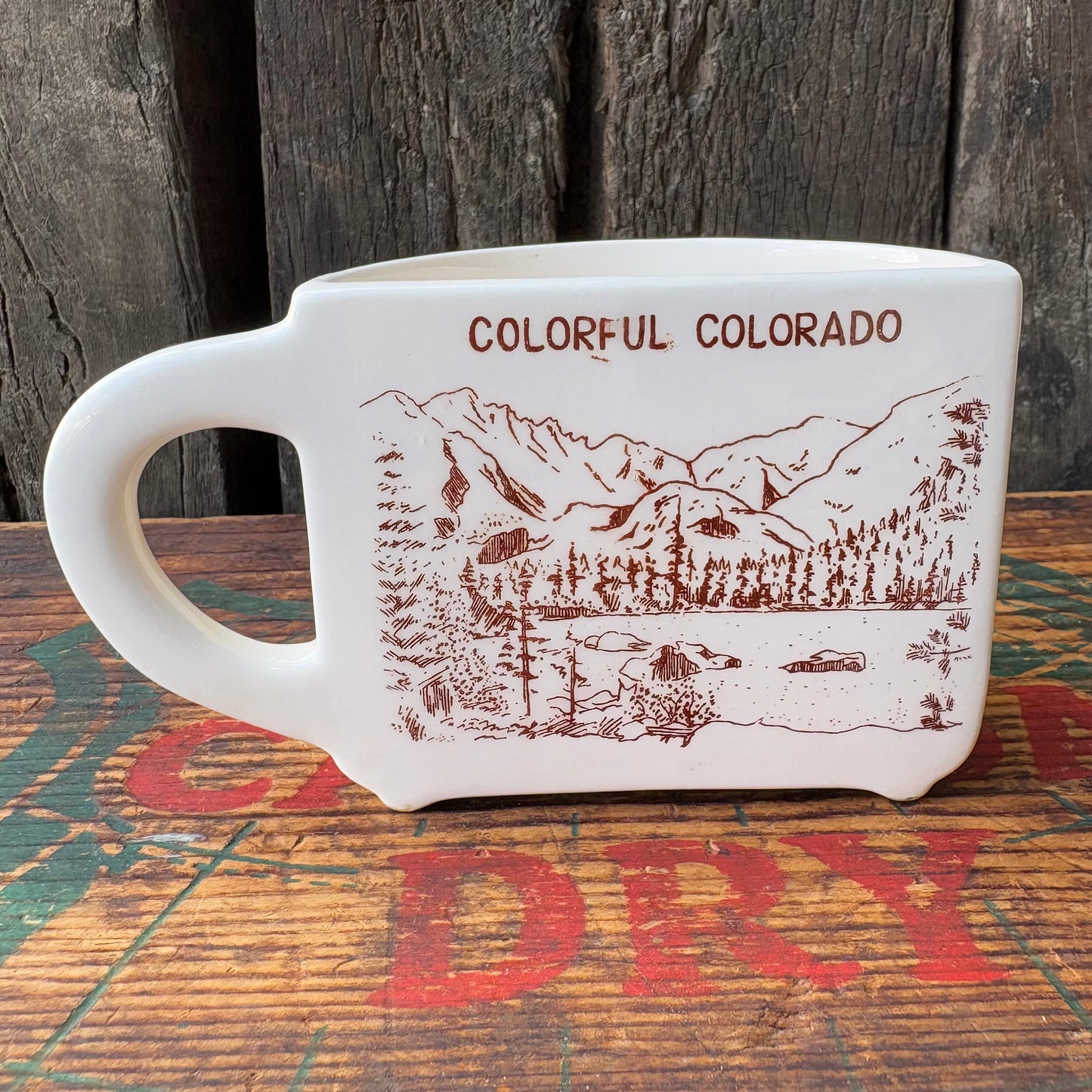 【1970s USA vintage】COLORADO souvenir mug cup