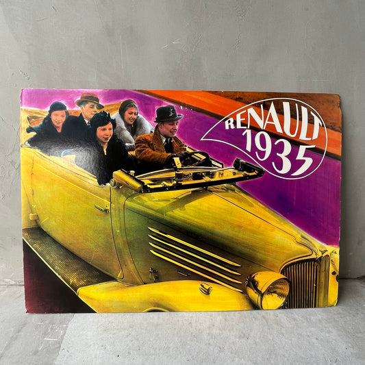 【vintage】Renault 1935 アートスチレンボード