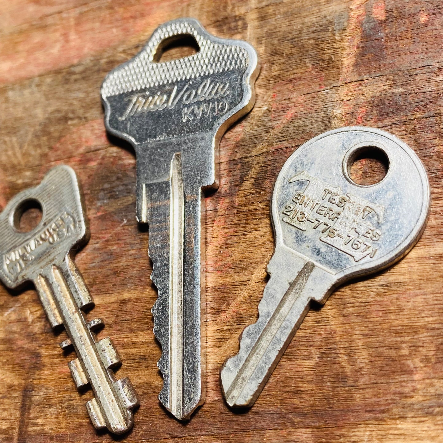 【USA vintage】鍵3本セット キー アンティーク ①
