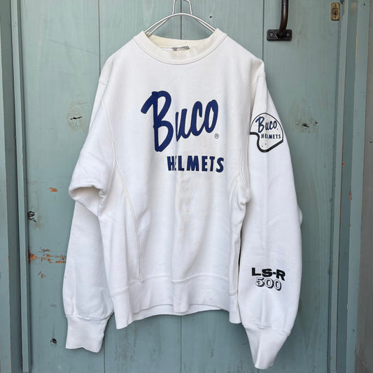 【1990s USA vintage】BUCO HELMETS L.S-R 500 Sweatshirt