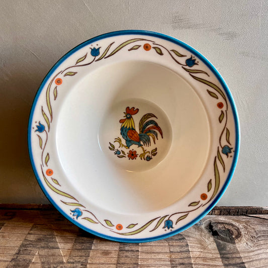 【USA vintage】Metlox Poppytrail California ROOSTER Serving Bowl