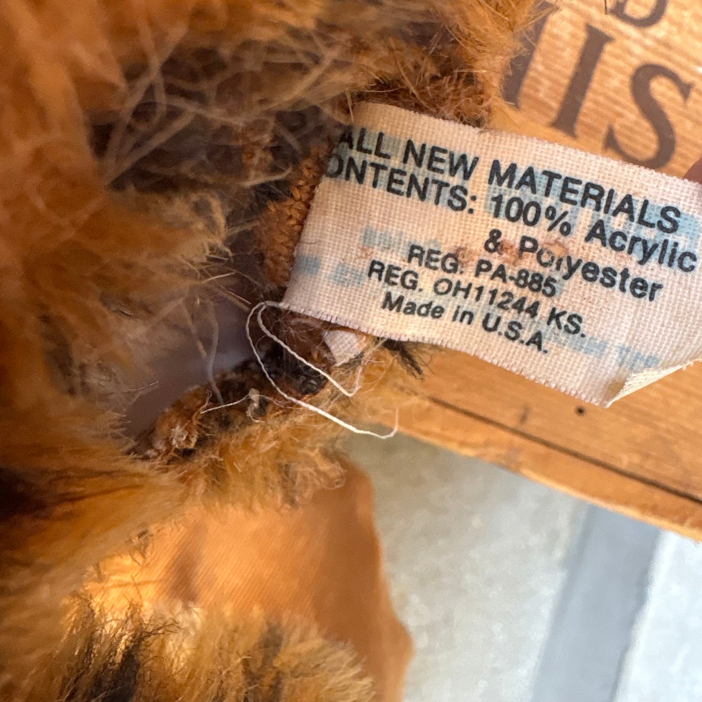 【1970s USA vintage】COUNTRY CRITTERS Tiger Puppet Toy