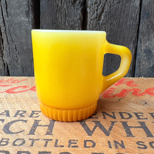 【1960-1976 USA vintage】Fire-King ribbed bottom Mugcup