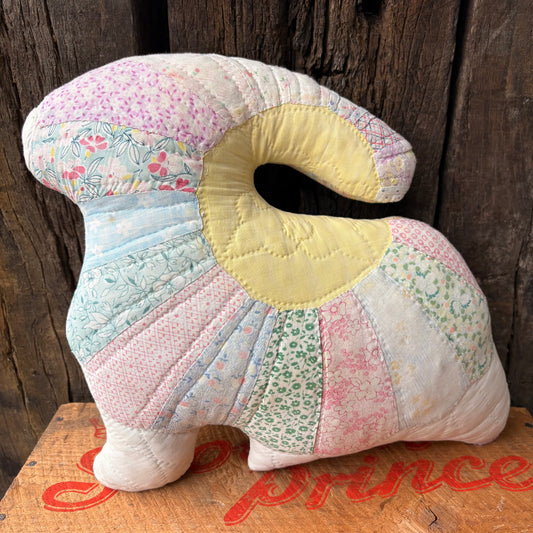 【USA vintage】Patchwork Bunny Pillow