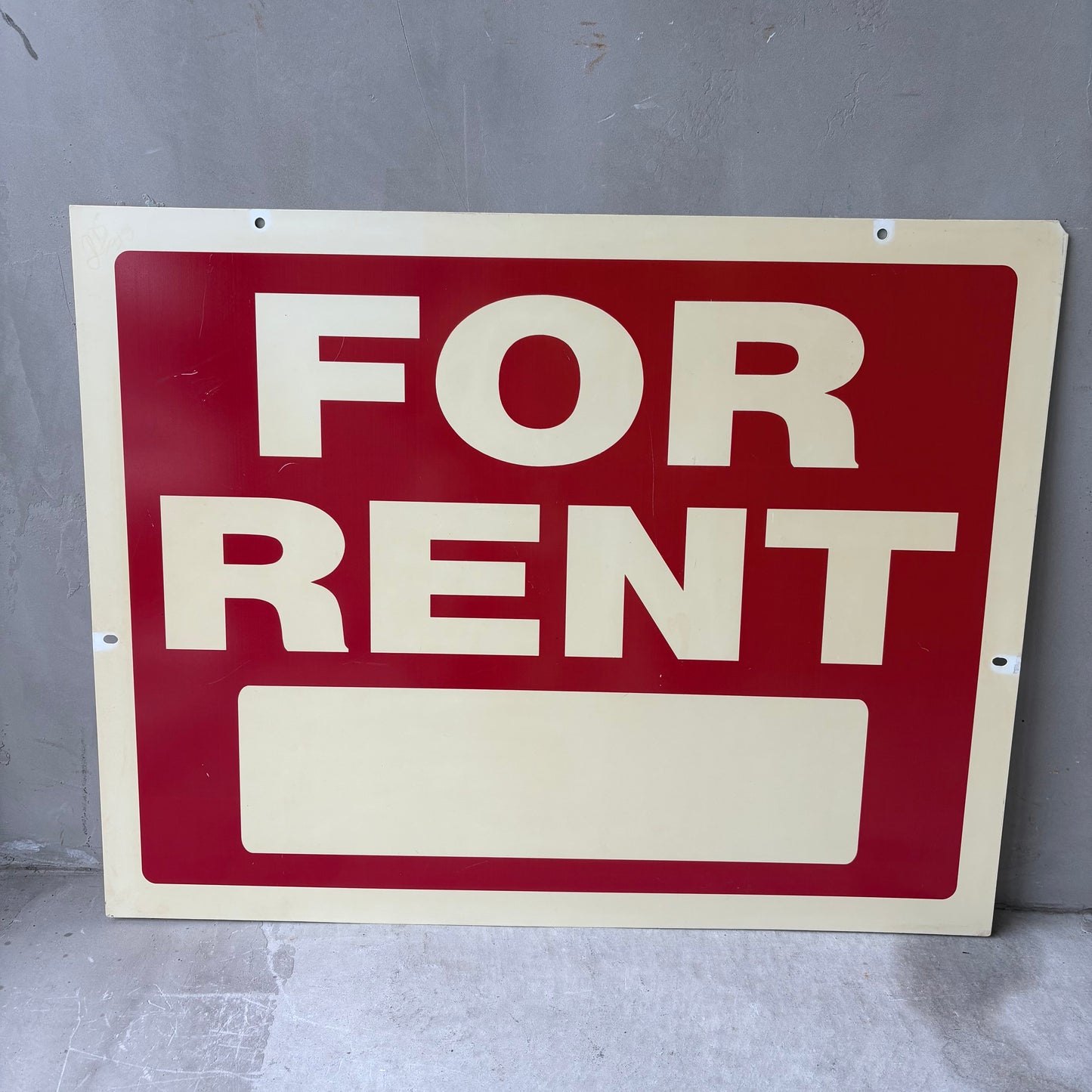 【USA】Hillman Sign Center FOR RENT sign plate