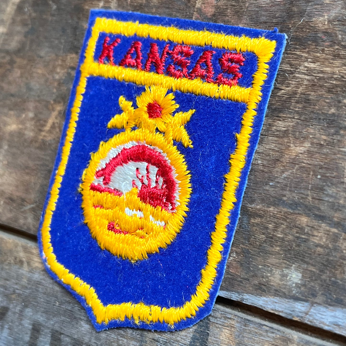 【USA vintage】ワッペン KANSAS