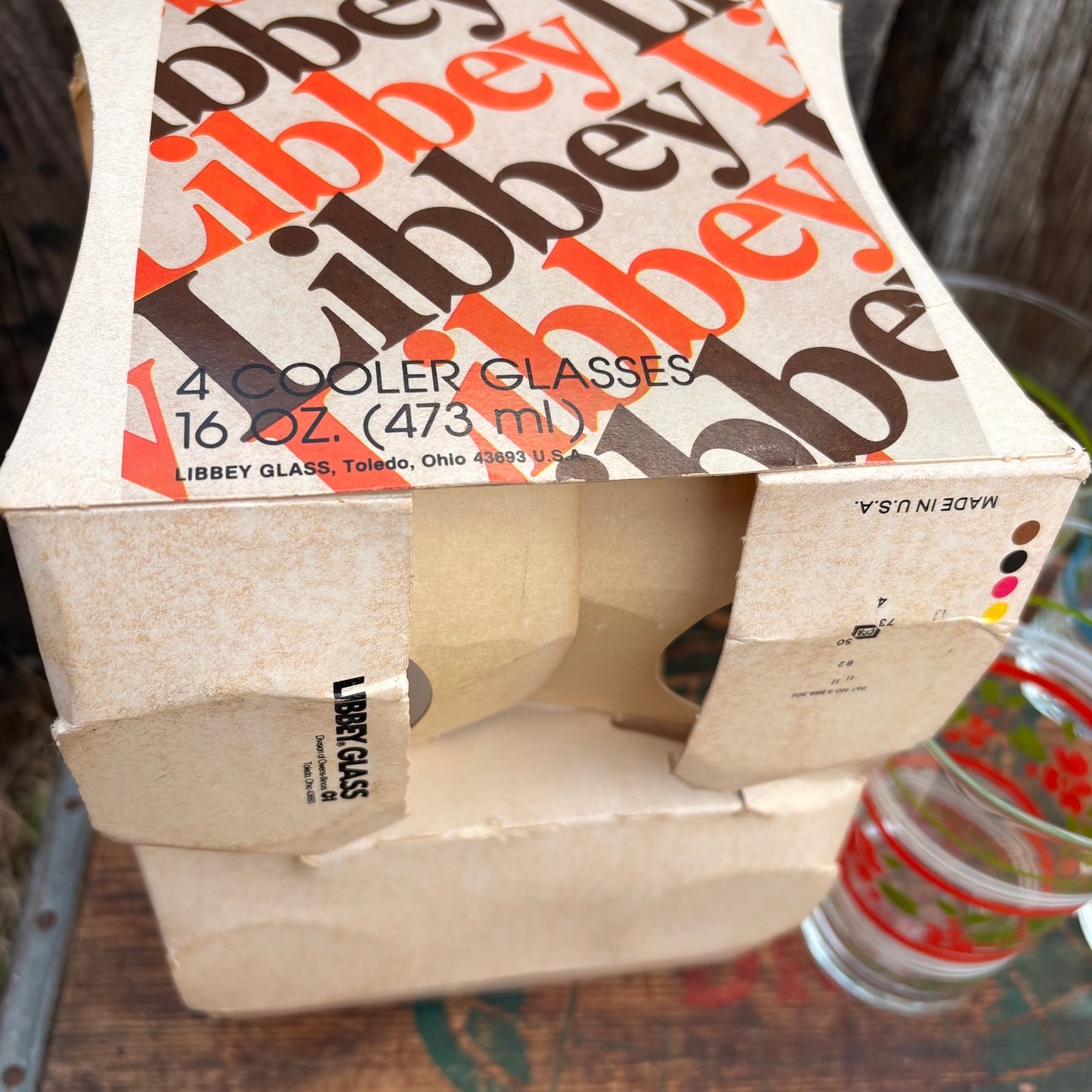 【1970s USA vintage】Libbey glass set