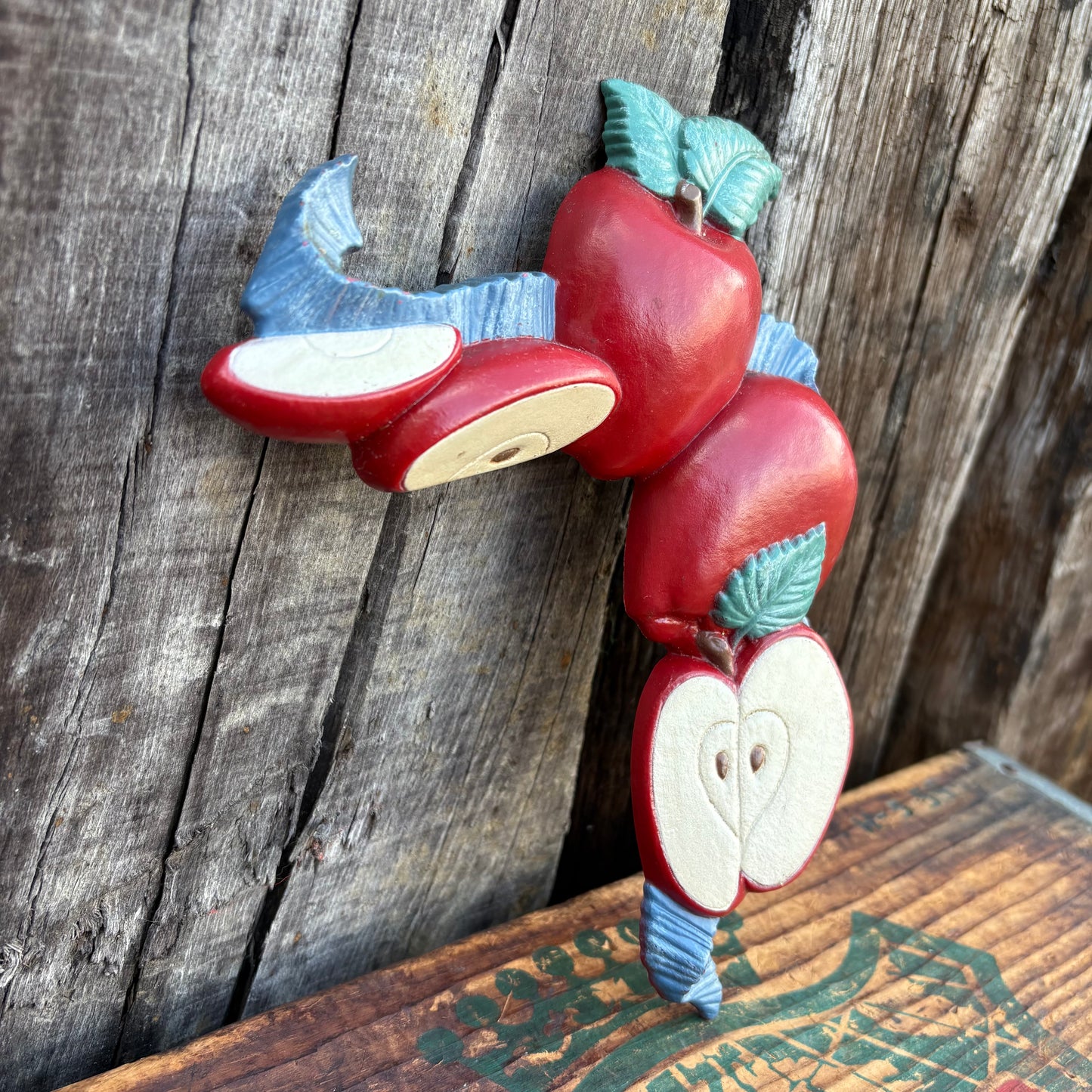 【USA Vintage】 HOMCO Apple Ribbon Wall deco