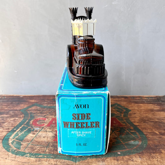 【USA vintage】AVON SIDE WHEELER BOTTLE