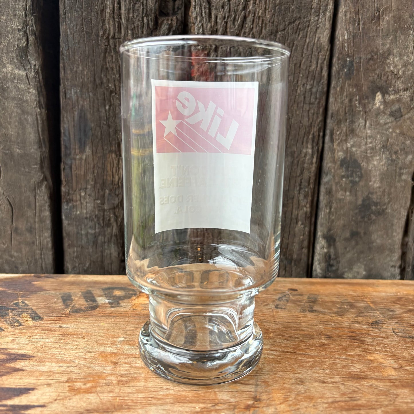 【1980s USA vintage】7up LIKE COLA glass 2