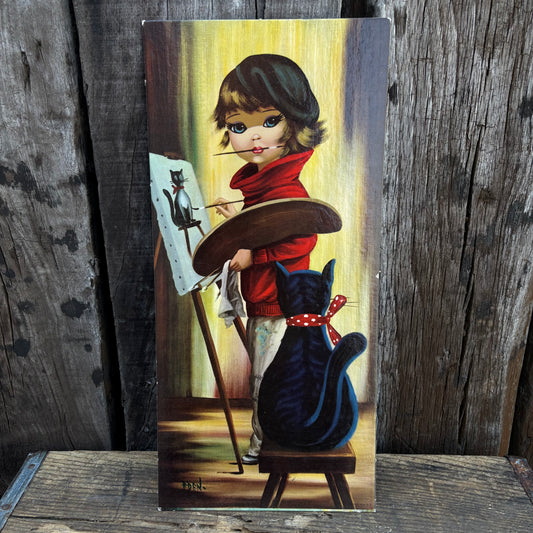 【1960s USA vintage】EDEN BIG EYES wall art 4