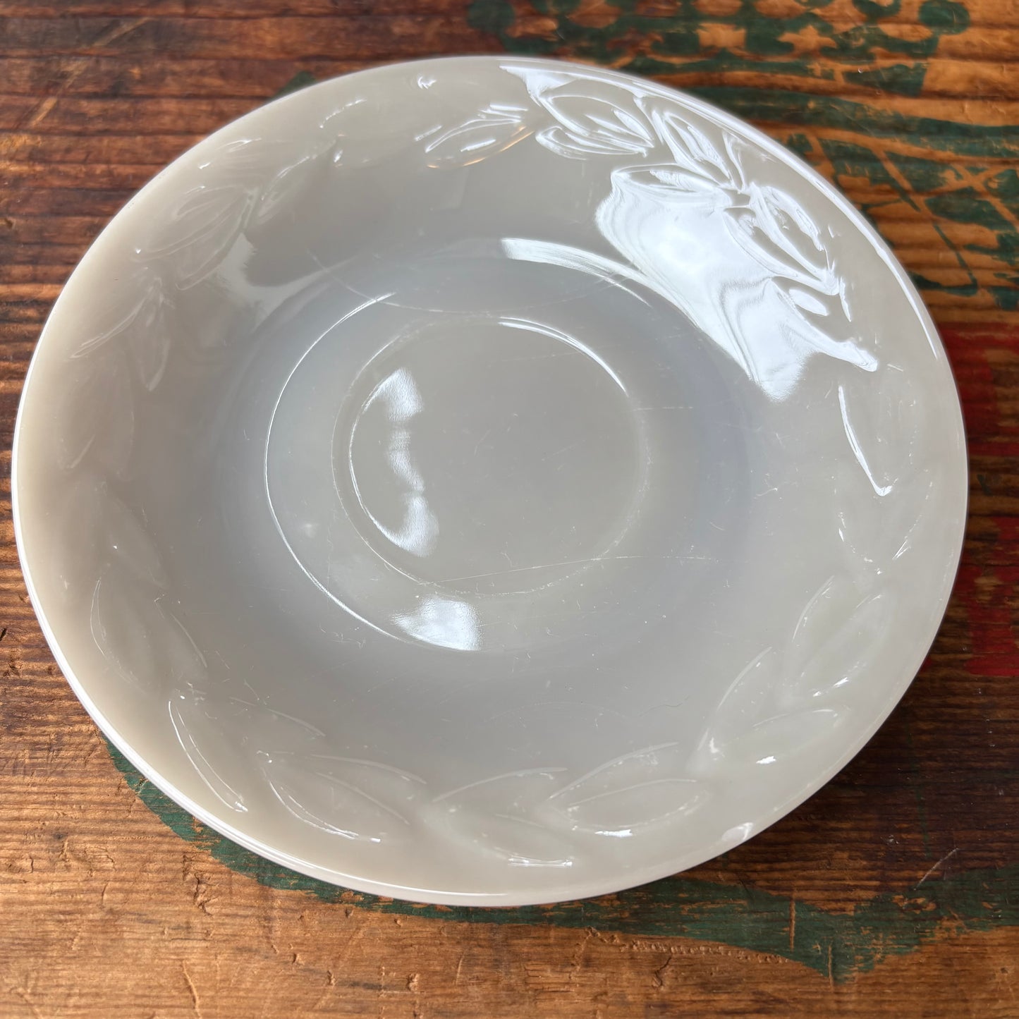 【USA vintage】Fire-King Grey Laurel Cup & Saucer