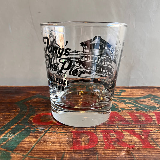 【USA vintage】Tony's on the Pier Souvenir glass