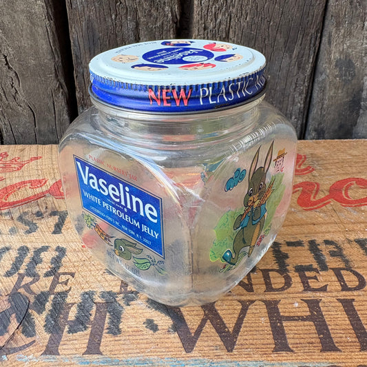 【1967 USA vintage】Vaseline Peter Rabbit Plastic Nursery Jar