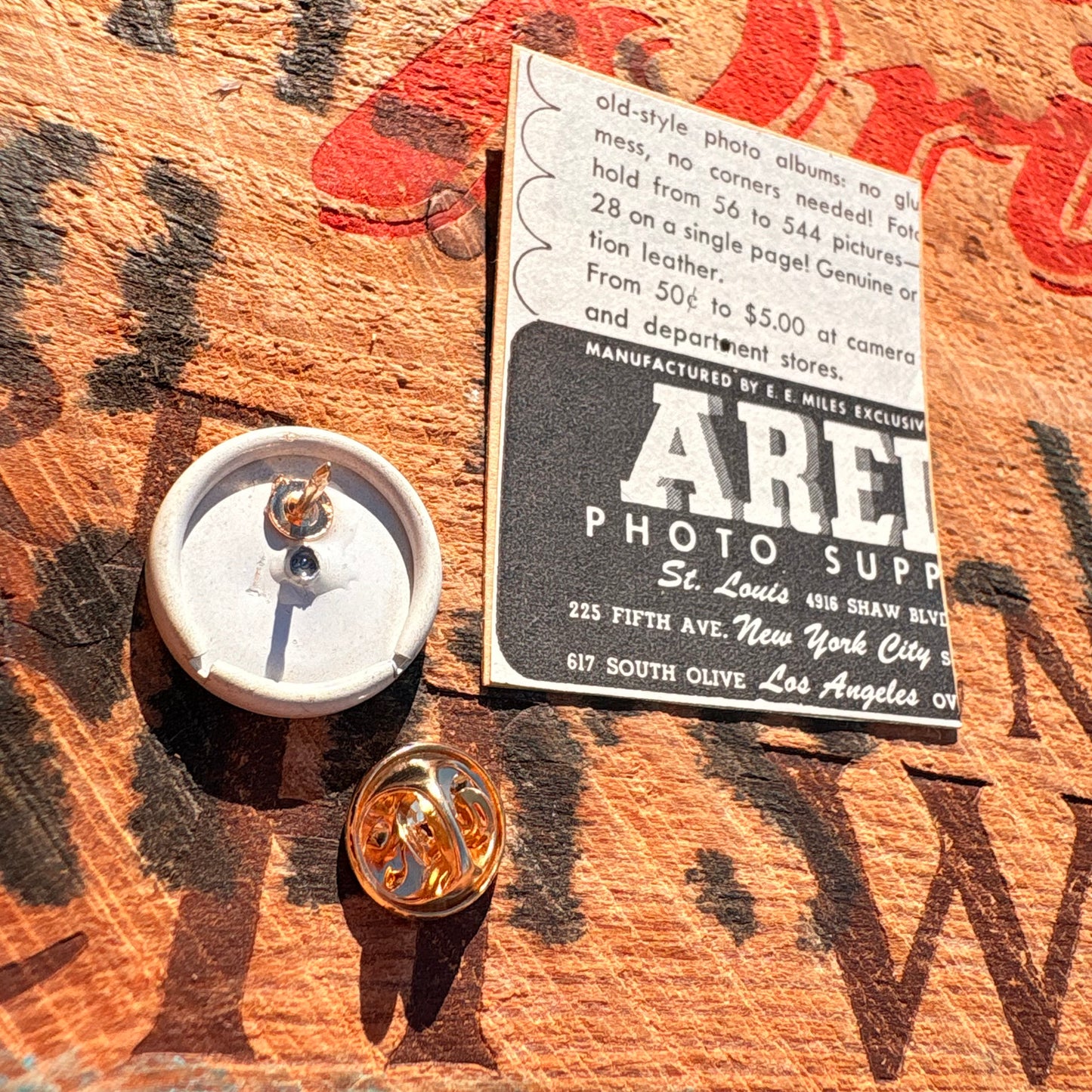 【-1950s Euro vintage】Advertising Hat Pin Pins 9