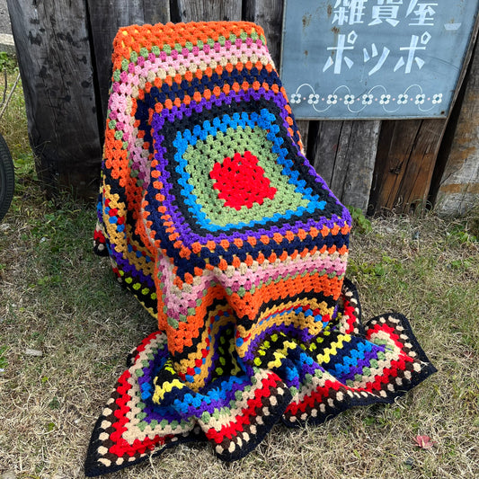 【USA vintage】Granny Blanket Square