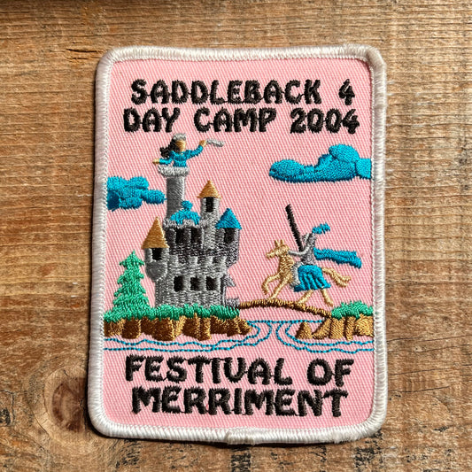【USA vintage】ワッペン Saddleback 4 day camp
