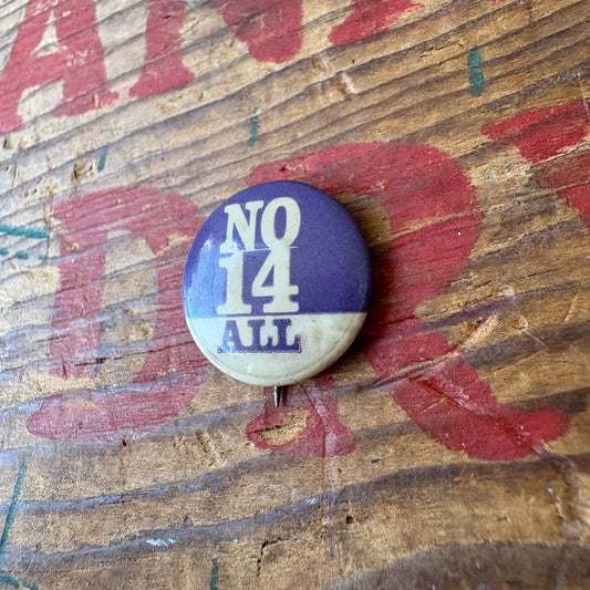 【USA vintage】PINBACK BUTTON NO14ALL