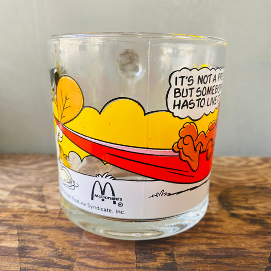 【1978 USA vintage】マクドナルド ガーフィールド グラス ハンモック