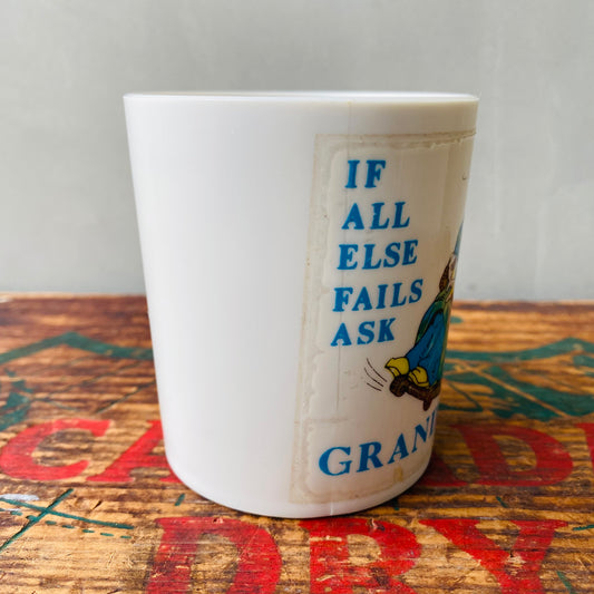【vintage】plastics mug GRANDPA