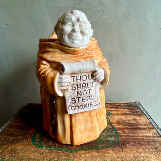 【USA vintage】TREASURE CRAFT Monk Cookie Jar