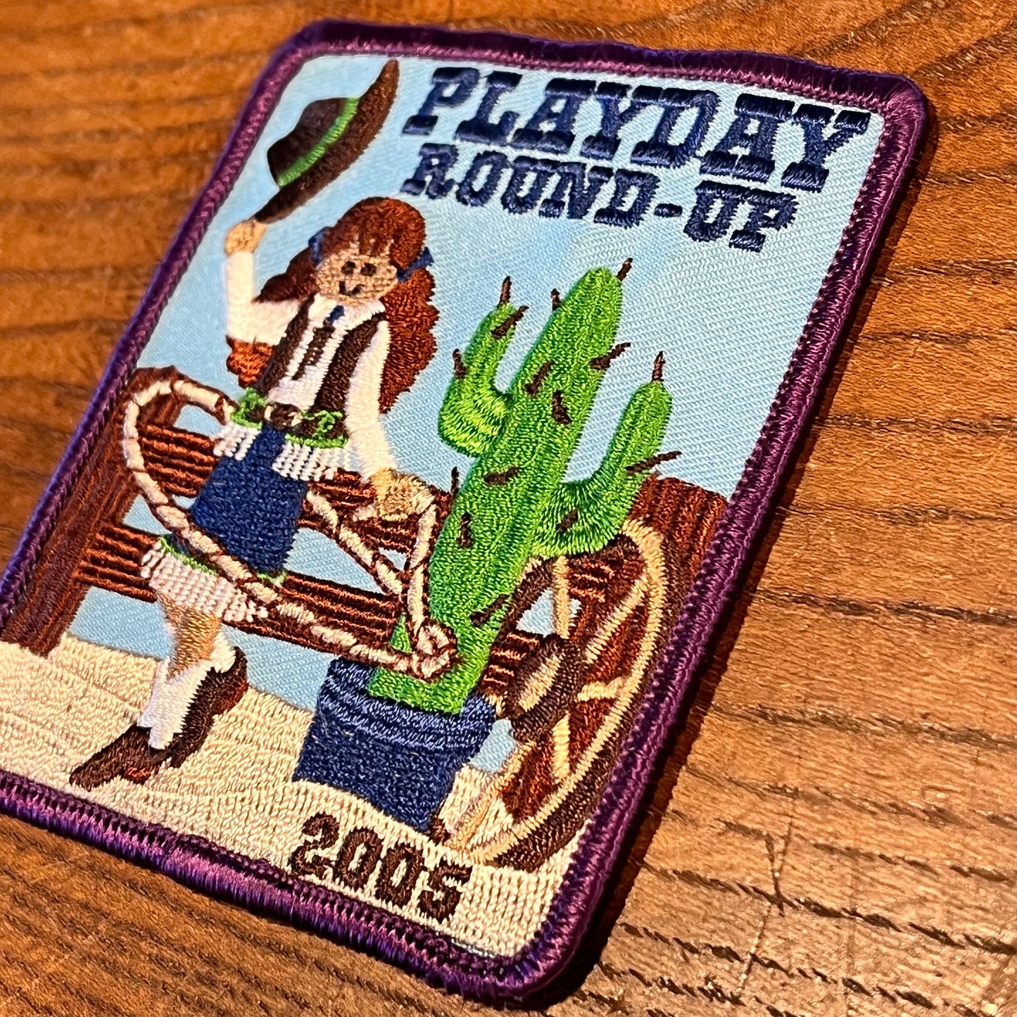 【USA vintage】ワッペン ガールスカウト PLAYDAY ROUND-UP