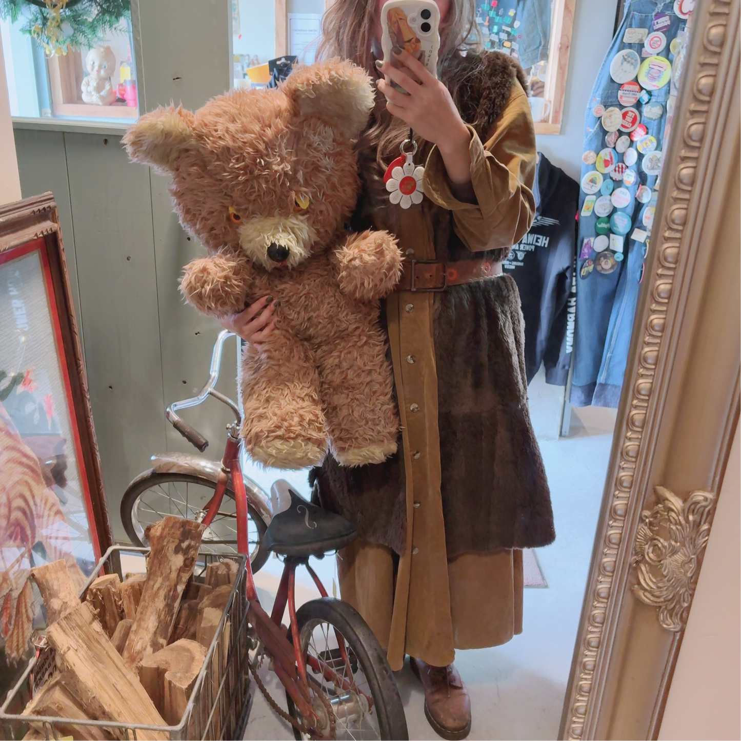 【1960s-1970s USA vintage】TOY MFG teddy bear