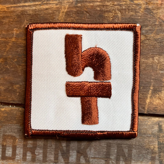 【USA vintage】ワッペン ホワイト×ブラウン