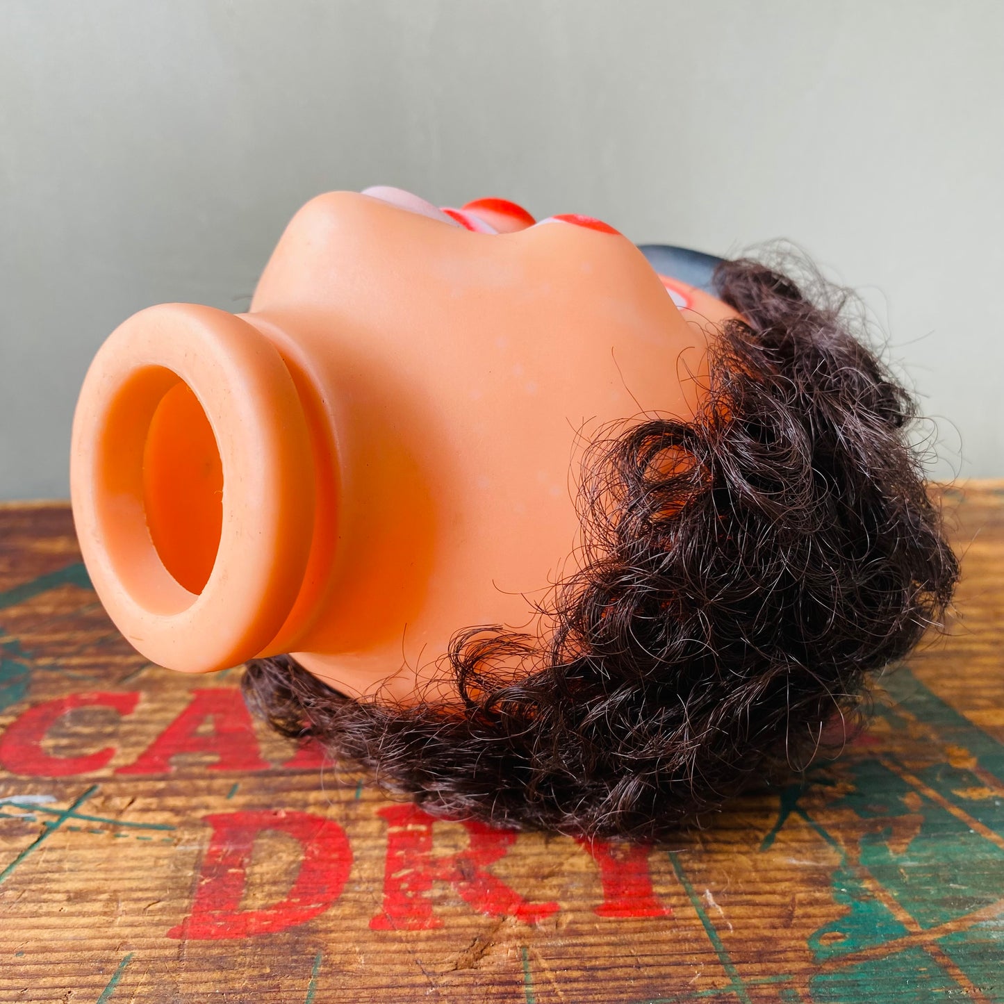 【USA vintage】clown doll head ピエロ ドールヘッド ブラウン