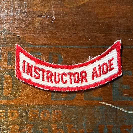 【USA vintage】ワッペン INSTRUCTOR AIDE