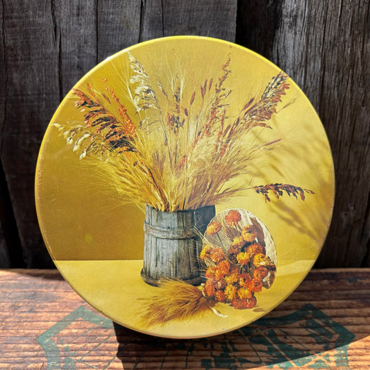 【1970s USA vintage 】Flower tin can