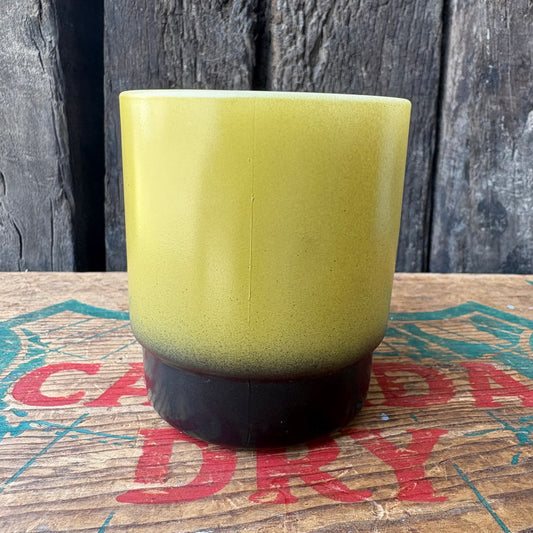【1960s USA vintage】Fire-King mug Yellow×Black mugcup