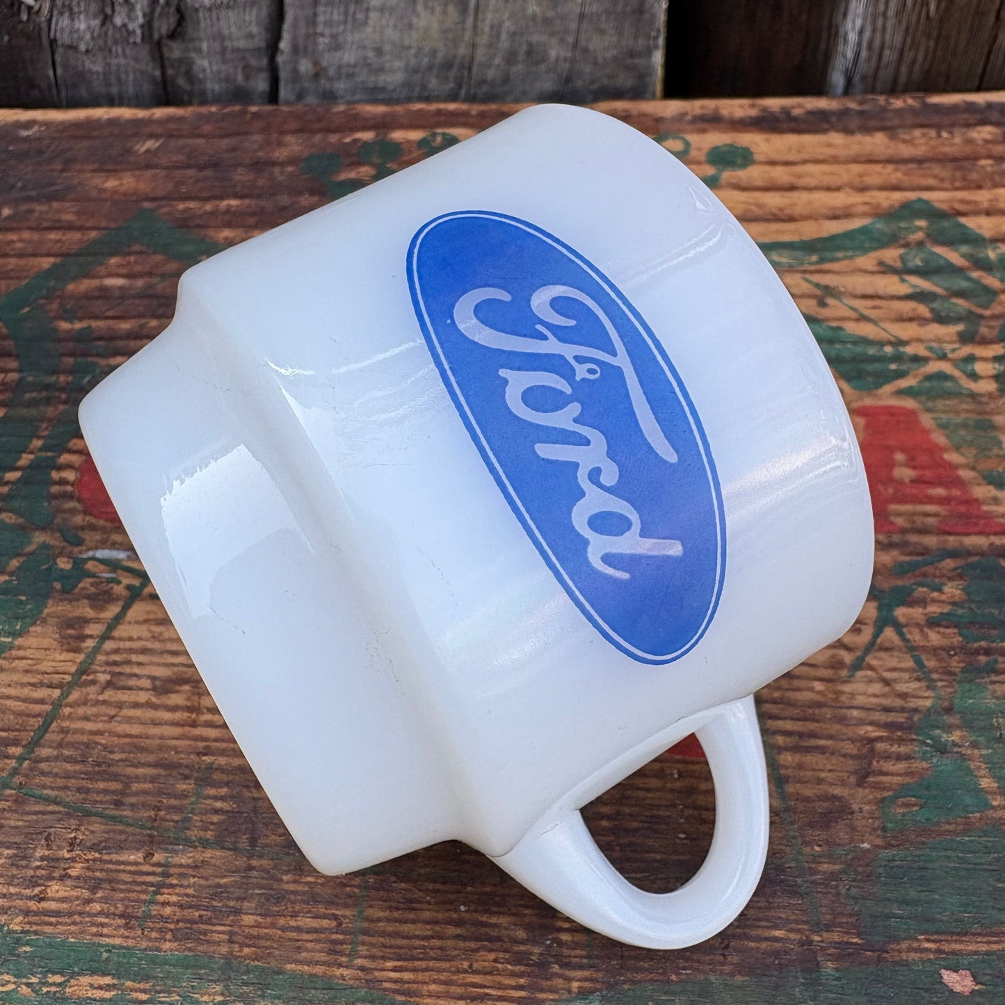 【1960s USA vintage】Fire-King mugcup Ford
