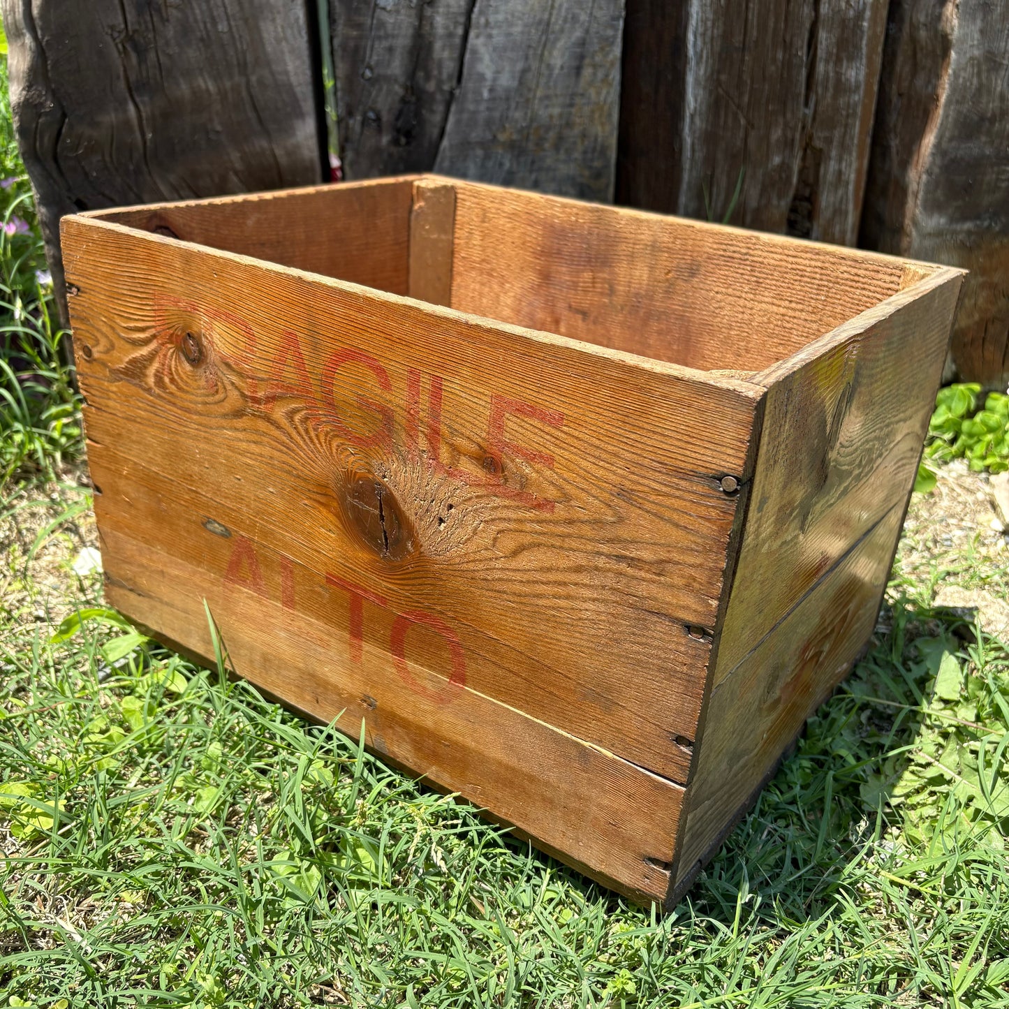【USA vintage】wood box