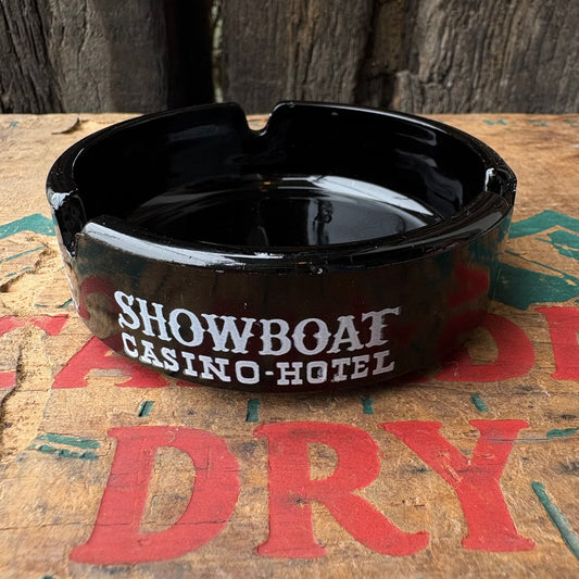 【USA vintage】advertising ashtray SHOWBOAT CASINO-HOTEL