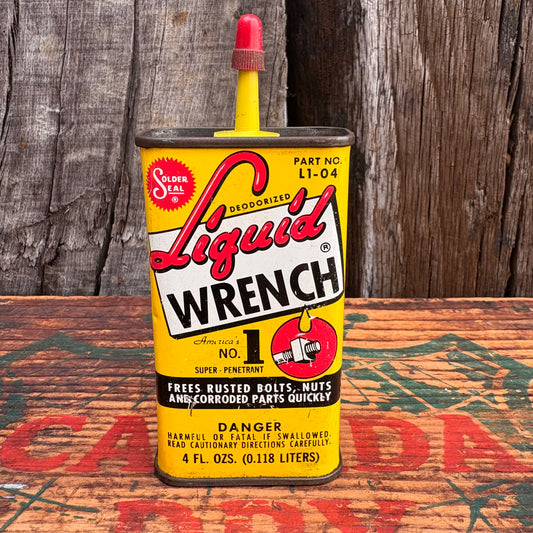 【1960s USA vintage】Liquid WRENC oil can