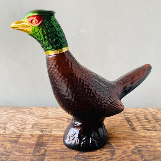 【USA vintage】AVON ガラスボトル キジ