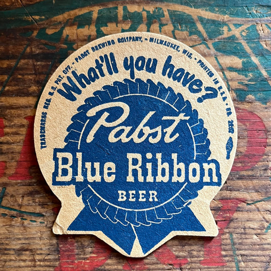 【USA vintage】Paper Coaster Blur Ribbon
