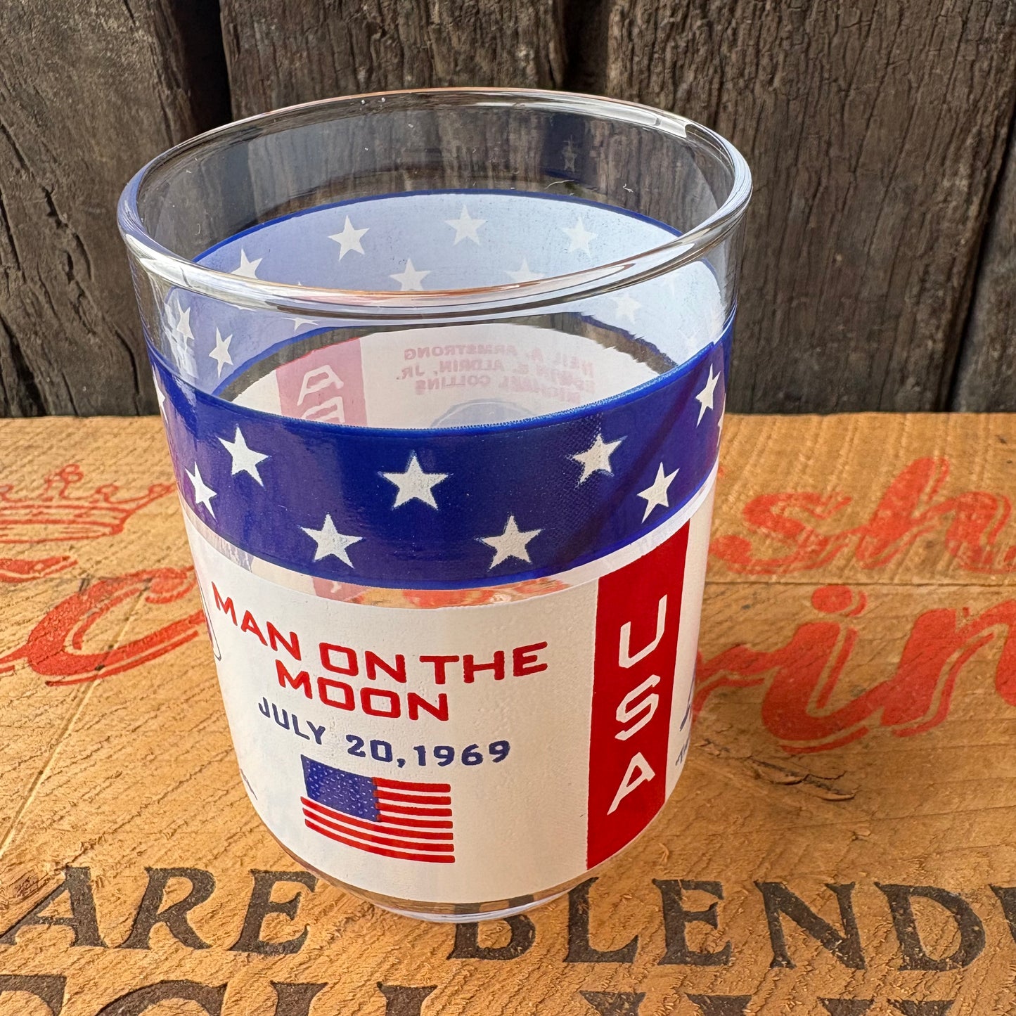 1960s USA vintage
Apollo 11 “Man on the Moon” Glass