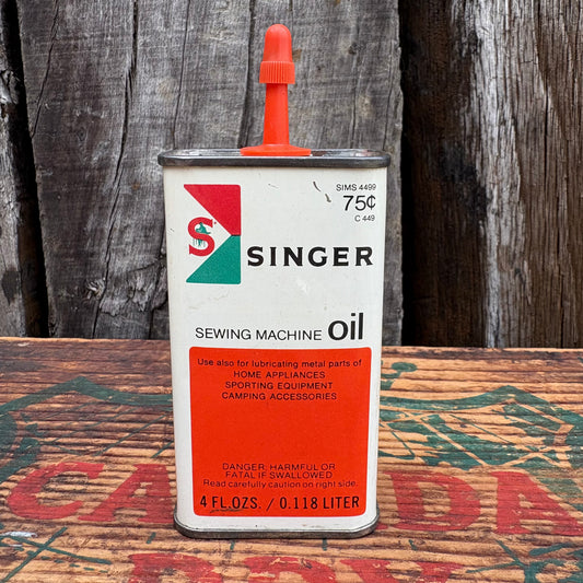 【1970s USA vintage】SINGER oil can
