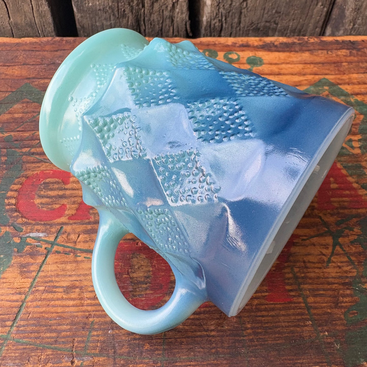 【1977- USA vintage】Fire-King Kimberley mug Blue