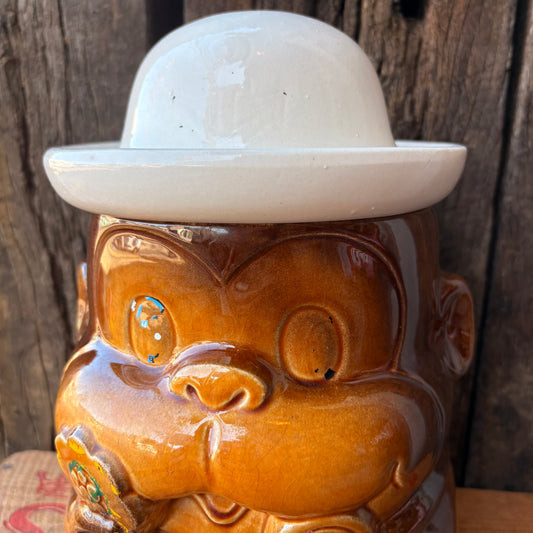 【1960s JAPAN vintage】Monkey Cookie Jar