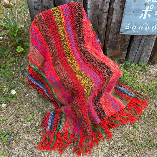 【USA vintage】granny blanket rug