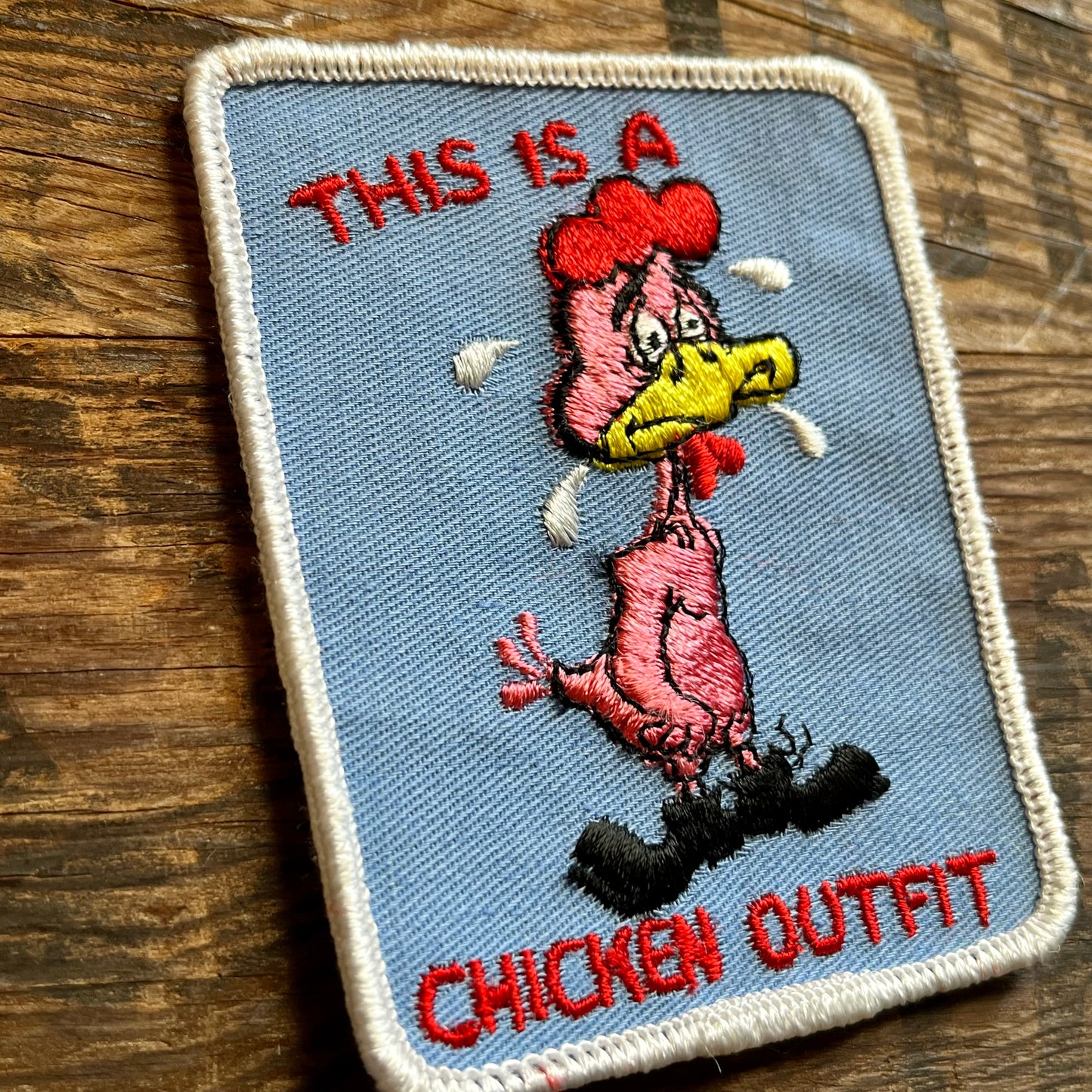 【USA vintage】ワッペン This is a chicken outfit