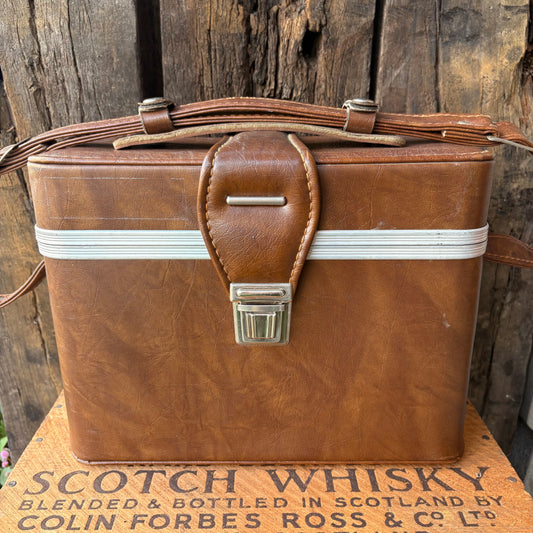 【1970s USA vintage】Leather Camera Bag