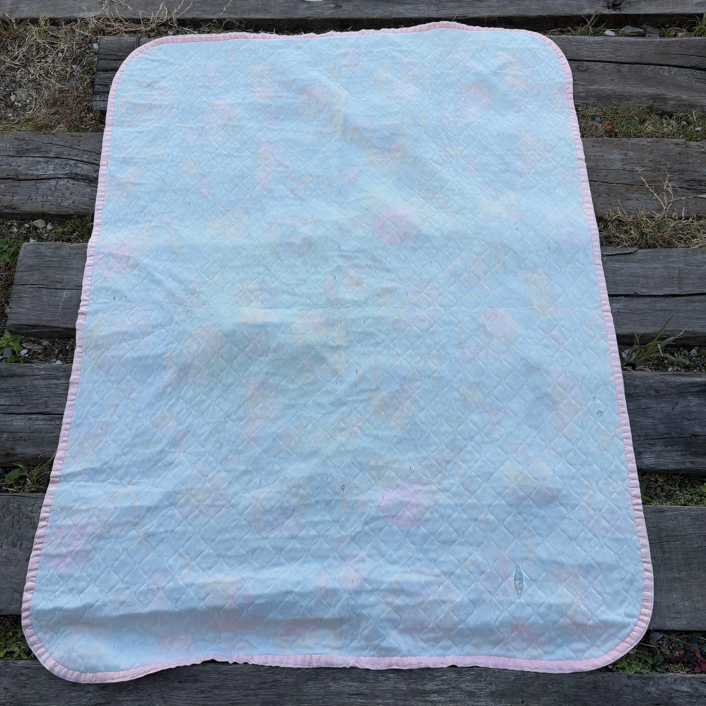 【USA vintage】baby quilt