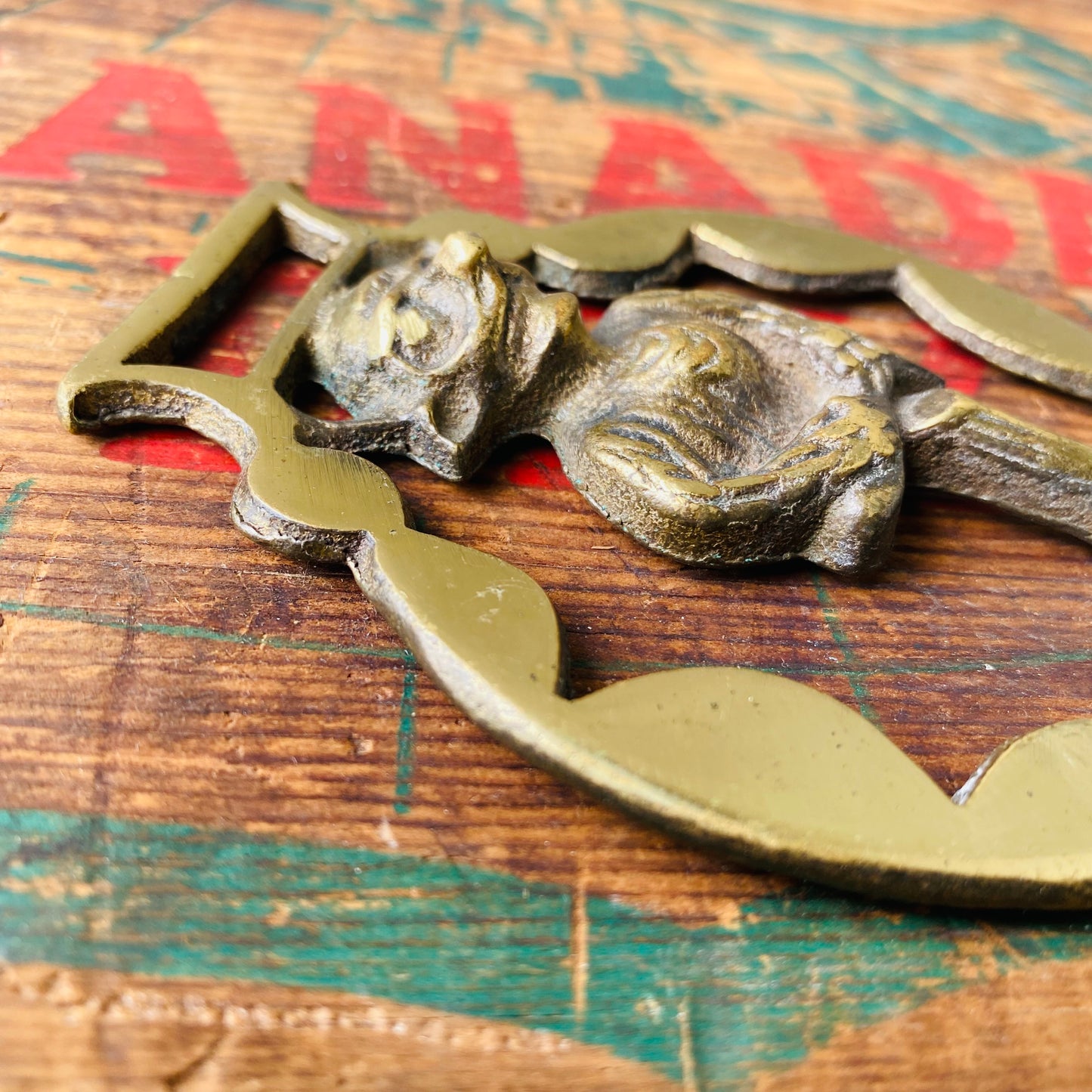 【vintage】horse brass デビル